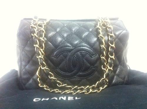 100% AUTHENTIC CHANEL Petite Timeless Tote PTT CAVIAR bag