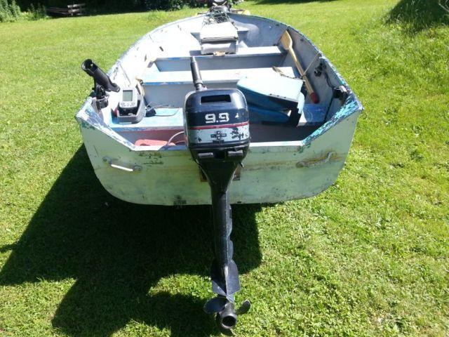 14ft aluminum boat with trailer and motor