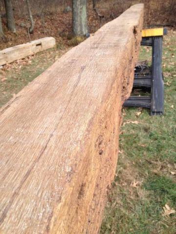15 Foot Mantle - 200 Year Old Reclaimed Oak