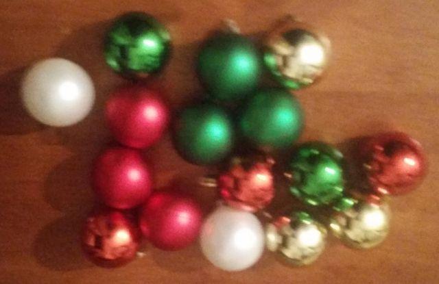 17 Red Green Bowtie Flower Bell Christmas Tree Holiday Ornament Lot