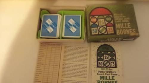 1971 MILLE BORNES CARD GAME COMPLETE