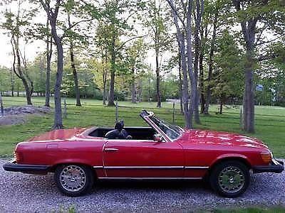 1979 Red 450 SL Mercedes Convertible for sale