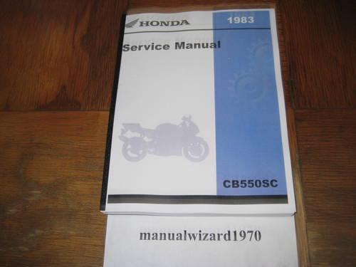 1983 CB550SC Service Shop Repair Manual Part# 61ME503