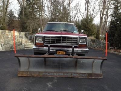 1984 Dodge Ram Charger with SnoWay Plow