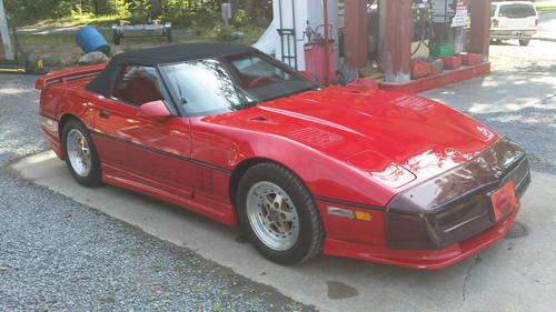 1987 Corvette Red Convertible
