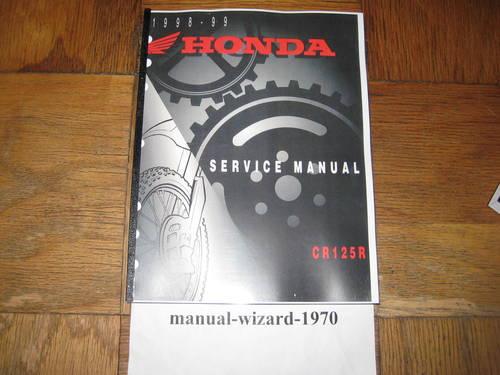 1998-1999 CR125R CR125 CR 125 Service Shop Repair Manual Part# 61KZ451