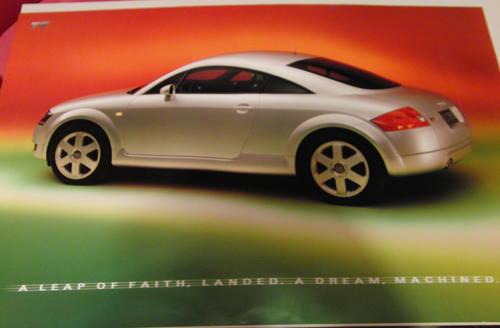 2000 Audi TT Poster rare double sided promotional