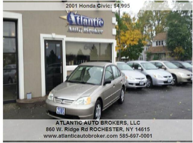 2001 HONDA CIVIC LX 4 DR, AUTOMATIC, 5K CERTIFIED, WE FINANCE