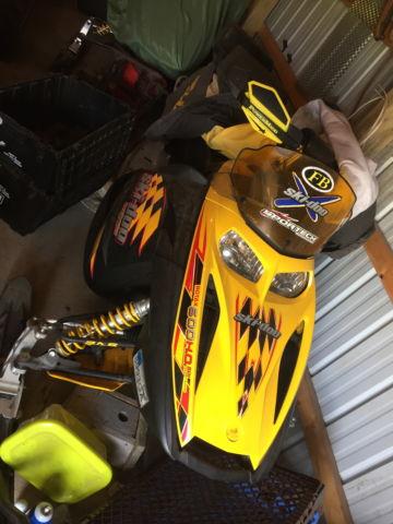 2004 ski doo rev package with trailer