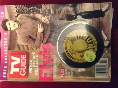2004 TV guide with elvis cd on cover