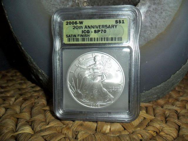 2006 W ICG SP 70 American Silver Eagle Burnished or Satin Finish