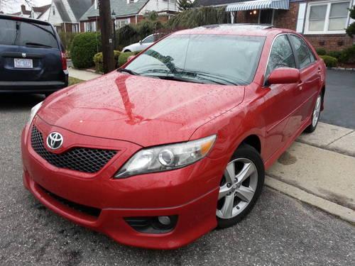 2010 Toyota Camry SE FULLY LOADED red/blk leather SUNROOF 75k