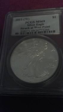 2011-W Silver Liberty Dollar MS 69 PCGS...WEST POINT LABEL!!!