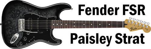 2012 Fender FSR Black Paisley Stratocaster