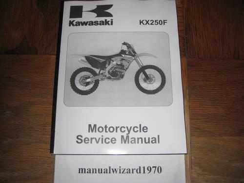 2013 Kawasaki KX250F Service Shop Repair Manual Part# 99924-1459-31