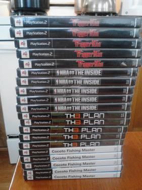 20 ps2 games new/factory sealed,good titles.look-playstation 2.
