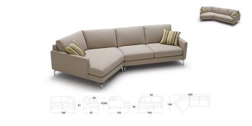 2986 Fabric Sectional Sofa Set