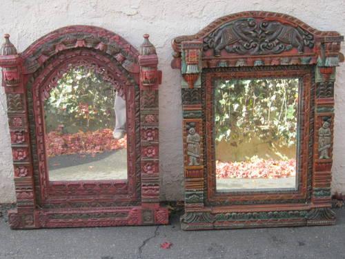 2 Large Beautiful Mirrored Jharokhas from India