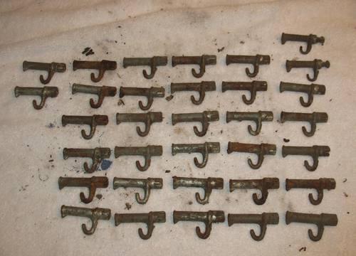 33 Antique Metal Maple Syrup Taps Hooks Spiles Spouts
