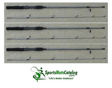 3 complete Fishing Rods! South Bend Black Beauty Graphite 8'4