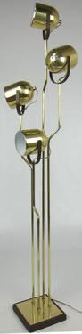 4-Arm Brass Floor Lamp by Reggiani