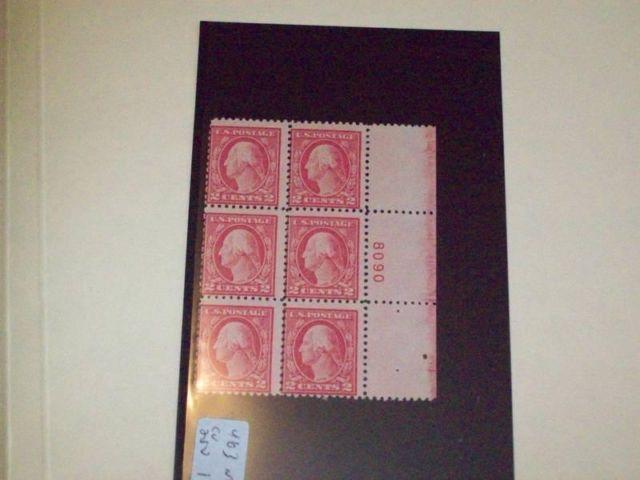 # 463 PLATE BLOCK MINT NH SCV $250.00 PRICE $50.00 (stamps)