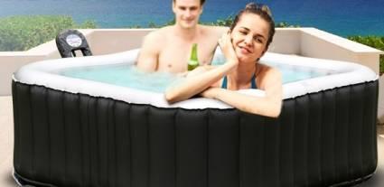 4 Person Alpine Round Shape Bubble Spa Inflatable Hot Tub