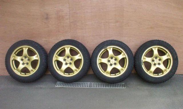 4 RARE Subaru Gold Wheels 16