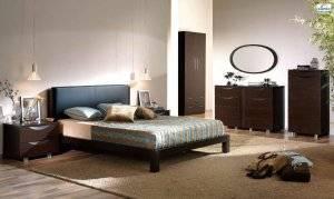 5pc Nelly Contemporary Black Queen Size Bedroom Set By ESF