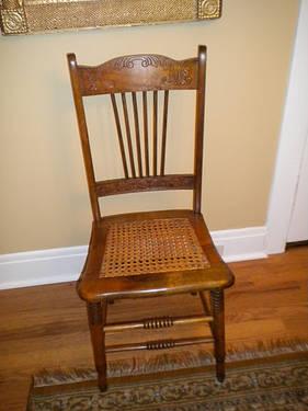 (6) East Lake Chairs with caned seats