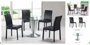 951-500 Modern Glass 5pc Dining Room Set by ESF