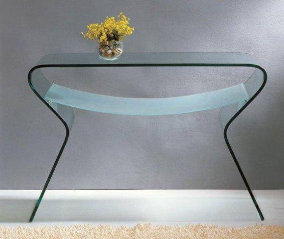 A-505 Modern Glass Console Table