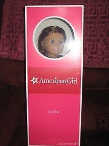 American Girl Saige Doll + 2 Books New in Box