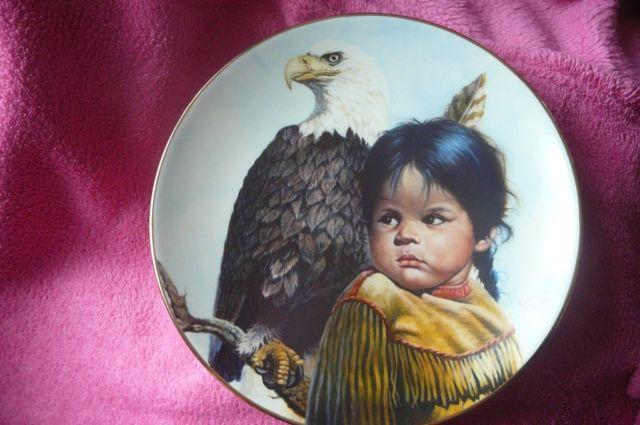 American Indian Collecter Plate 8 1/2 