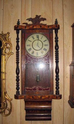 Antique E.N.Welch Pendulum Wall Clock - Original Condition