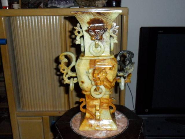 Antique Jade Dragon Head Vase-Originally $950.00