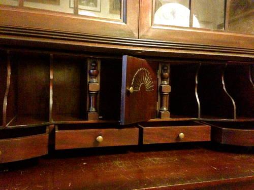 Antique Victorian Secretary Desk/Hutch/Curio Cabinet NYC (OBO)