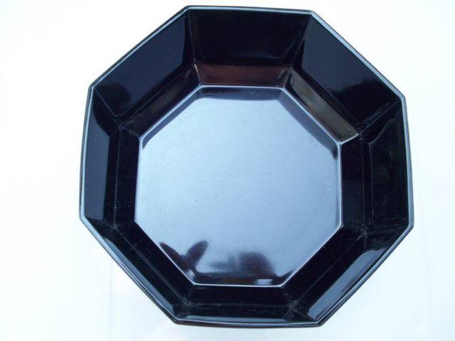 ARCOROC FRANCE Octime Black Octagonal Large Bowl