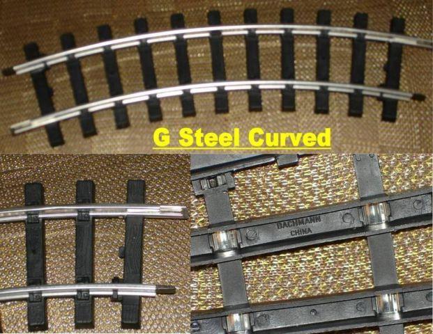 BACHMANN - LOT OF 4 CURVED TRACK - G TRAIN