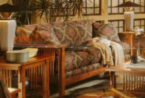 Bassett Grove Park Mission Craftsman Style Living Room Set
