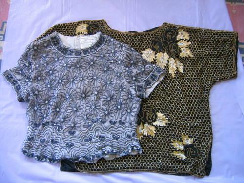 BEADED BLOUSES @ $18, both for $25, fully lined