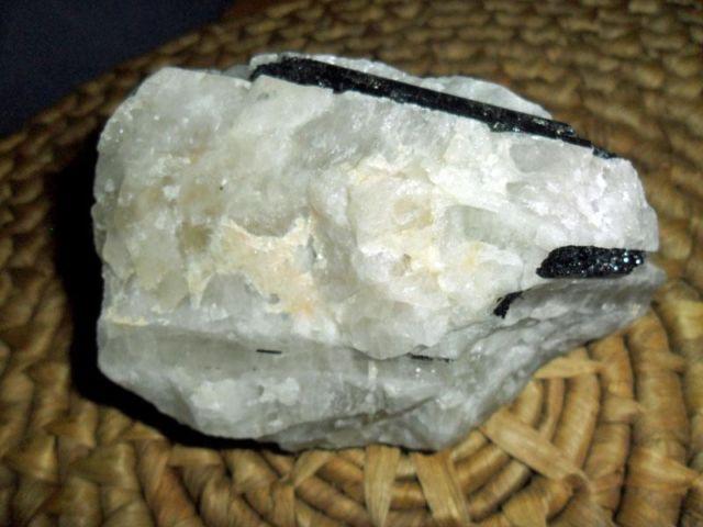 Beautiful Black Tourmaline on Quartz Crystal