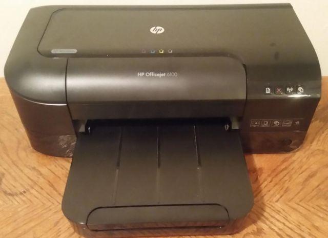 Black HP Hewlett Packard Officejet 6100 Wireless Computer Printer