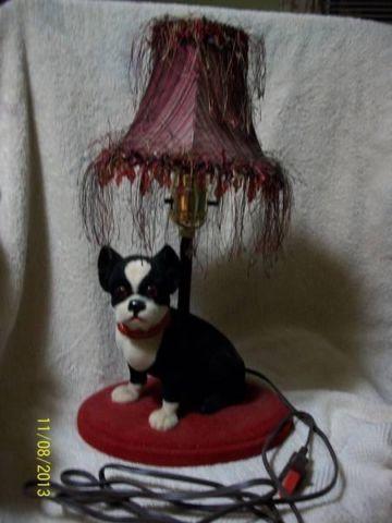 Boston Terrier Lamp
