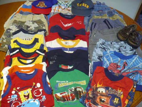 BOYS SUMMER CLOTHING - Size 4T Almost 40 pieces