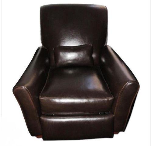 Brown Leather Club Chair Recliner