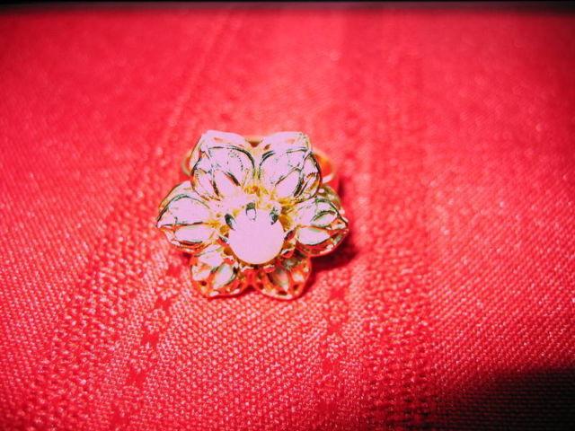 Caroline Emmons Vintage Flower Pearl Ring