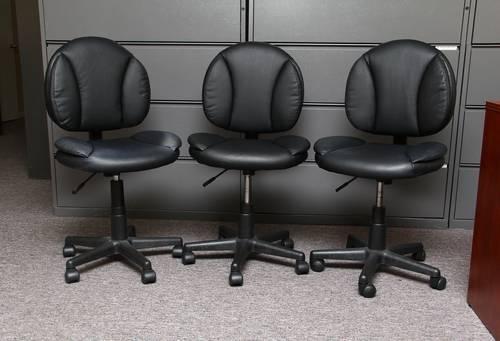 Casdin Black Office Task Chairs - Lot of 3