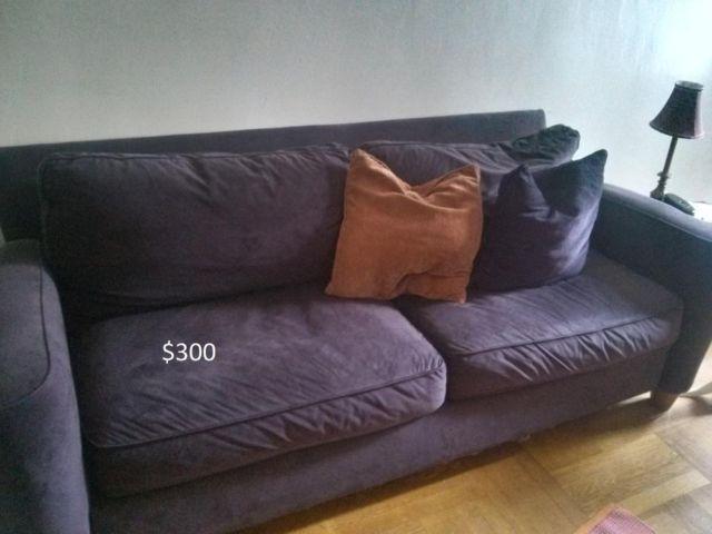 Contemporary Eggplant Sofa
