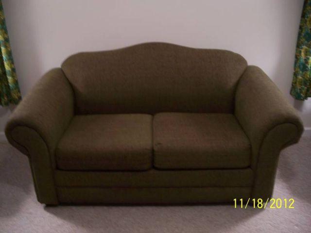Contemporary Olive Green Love Seat STILL AVAILABLE